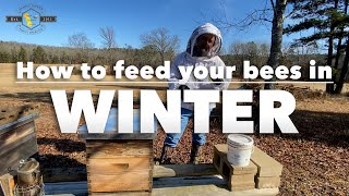 Winter Feeding Tips for your honeybees 🐝  How to feed your bees in the winter without wasting heat [upl. by Lowis278]