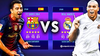 Barcelona ICONS VS Real Madrid ICONS  FIFA 21 Career Mode Experiment [upl. by Atiuqnahs]