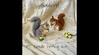 HOW TO MAKE A NEEDLE FELT SQUIRREL  DIY  TUTORIAL [upl. by Yrellih870]