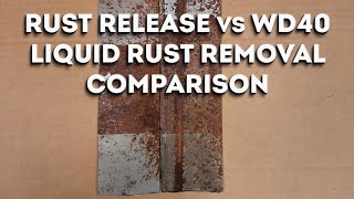 Liquid Rust Removal Comparison  Rust Release vs WD40 [upl. by Otrebron]