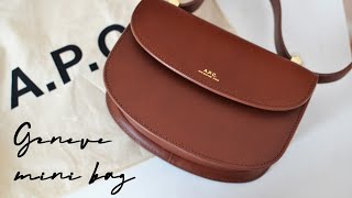 APC Geneve Mini Bag  Unboxing  What Fits [upl. by Lebyram59]