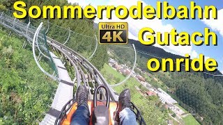 Sommerrodelbahn Gutach Schwarzwald onride 4K POV  Wiegand Alpine Coaster Rodelbahn Gutach POV [upl. by Hamilah505]