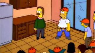 The Simpsons S08E08 Hurricane Neddy  Rebuilding Neds House [upl. by Esilahc]