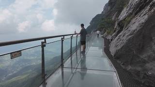 Glass Plankway on the Cliffs of Kung Fu MountainWugong Shan China  4K [upl. by Lay863]