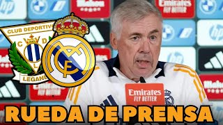 🔴🎙️RUEDA DE PRENSA CARLO ANCELOTTI  PREVIA LEGANES X REAL MADRID [upl. by Drawyah]