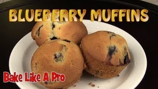 Super Easy Delicious Blueberry Muffins Recipe [upl. by Dnaltiak]