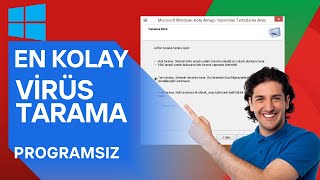 Windows Kötü Amaçlı Yazılımları Temizleme Aracı Programsız Virüs Temizliği [upl. by Aisak]