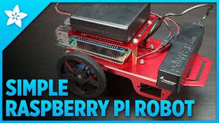 Simple Raspberry Pi Robot [upl. by Nnaaihtnyc670]