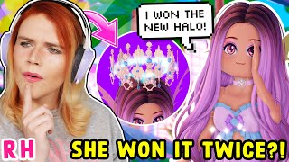 She Won TWO HALOS In A Row How To Get One Too 🏰 Royale High Win a Halo [upl. by Brose]