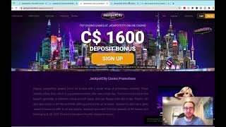 Jackpot City Casino Big Win Online Casino Review amp Walkthrough Works in [upl. by Shanan]