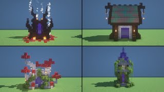 Four More Easy Nether Portal Designs  Minecraft 117 Tutorial [upl. by Henarat]