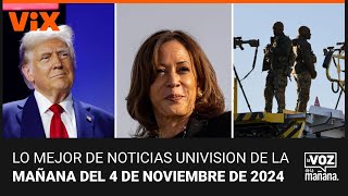 Lo mejor de Noticias Univision de la mañana  lunes 4 de noviembre de 2024 [upl. by Ahsiaa915]