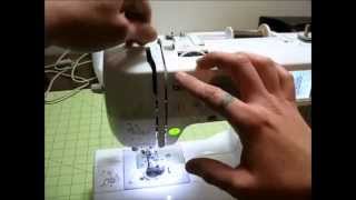 How To Thread The Brother SE400 Embroidery and Sewing Machine beginner [upl. by Ojeillib]