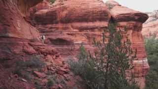 An ancient pictograph site in the Secret Mountain Wilderness near Sedona Arizona [upl. by Harmon185]