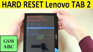 HARD RESET Lenovo TAB 2 A1030  How to  Tips and Tricks [upl. by Mcleod]