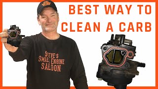 EASIEST WAY To Clean a Plastic Briggs Carburetor [upl. by Leeban]