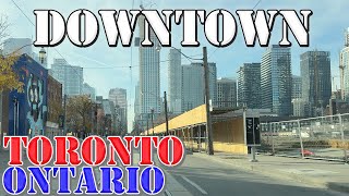 Toronto  Ontario  Canada  4K Downtown Drive [upl. by Collar]