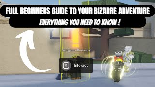 YBA Full Beginners Guide to Your Bizarre Adventure [upl. by Ahsyekal]