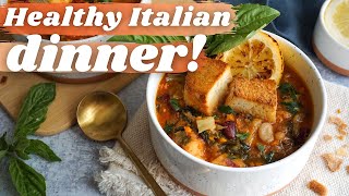 Vegan Italian Dinner Recipe 🌿 Tuscan Ribollita [upl. by Jallier]