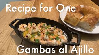 Recipe for One Gambas al Ajillo Shrimp amp Garlic [upl. by Taber270]