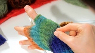 How to Increase a Stitch  Knitting [upl. by Velvet]