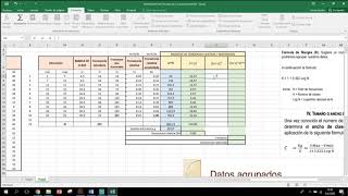 Desviación Media Varianza Desviación estándar en Excel [upl. by Adiell71]