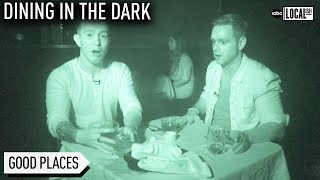 Dining in the Dark at Opaque in LA  Localish [upl. by Wolfy955]