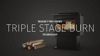 Triple Stage Burn Technology on Regency ProSeries Hybrid Wood Stoves [upl. by Galvin]