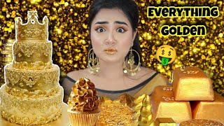 I used ONLY Golden Things for 24 HOURS  GONE EXTREME  Nilanjana Dhar [upl. by Leggat]