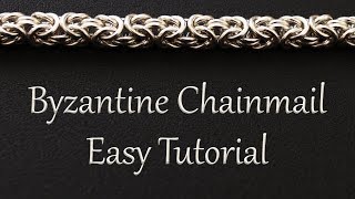 Byzantine Chainmail Weave Tutorial  Easy Instructions for Beginners [upl. by Jessalyn54]