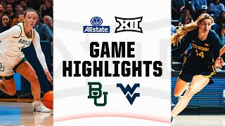 No 24 Baylor at No 22 West Virginia  Big 12 Womens Basketball Highlights  February 24 2024 [upl. by Costanzia436]