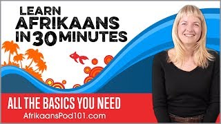 Learn Afrikaans in 30 Minutes  ALL the Basics You Need [upl. by Anaylil]