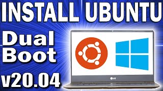 Install Ubuntu from USB on Windows 10 Dual Boot  2004  UEFI or Legacy [upl. by Pernick11]