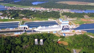 Caribbean Princess Traverses Panama Canals New Locks [upl. by Charissa318]