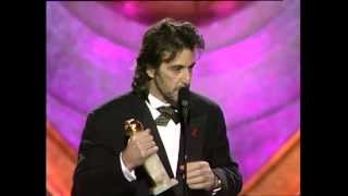 Al Pacino Wins Best Actor Motion Picture Drama  Golden Globes 1993 [upl. by Marlo460]