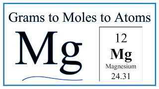 How to Convert Grams Magnesium to Moles and Moles Mg to Atoms [upl. by Asteria]