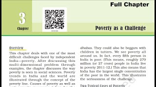 Poverty as Challenge  Class 9 Economics Chapter 3  Full Chapter [upl. by Ihp]