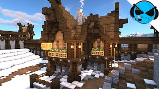 Minecraft How To Build A Large Nordic House Tutorial [upl. by Cirala293]