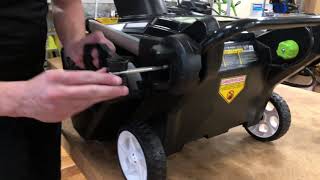 Greenworks Pro 80V Snowthrower Handle Assembly [upl. by Oirelav]