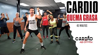 CARDIO QUEMA GRASA en TODO EL CUERPO 40 Minutos [upl. by Zetrok]