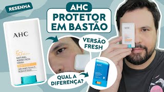 PROTETOR SOLAR EM BASTÃO AHC Natural Perfection Fresh Sun Stick da Embalagem Branca Resenha do BTS [upl. by Batchelor367]