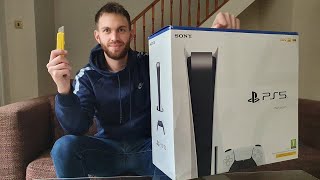 PlayStation 5 Unboxing and Initial Setup [upl. by Allenod]