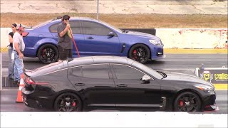 KIA Stinger GT2 AWD vs Chevy SS C7 Z06 Corvette and V8 S2000 14 Mile [upl. by Pengelly]