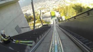 Innsbruck  Bergisel GoPro Skijumping [upl. by Nedak]