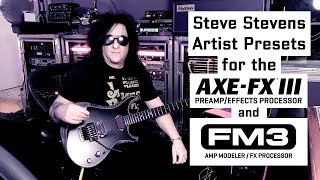 Steve Stevens Presets for AxeFx III amp FM3 [upl. by Ruben]