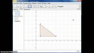 GeoGebra Triangle Basics [upl. by Aiehtela]