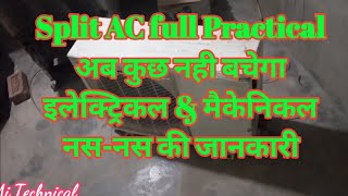 Split ac full information with practical in hindi  अब कुछ नही बचेगा [upl. by Pillihp387]