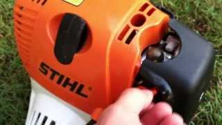 Stihl Fs90r Cold Start and Review [upl. by Ttennej]