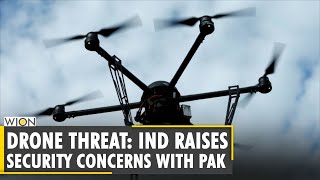 Pak Drone Threat India raises security concerns with Pakistan [upl. by Gerianne20]