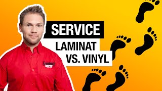 SERVICE  Laminat vs Vinyl Welcher Boden passt zu dir [upl. by Annaoj793]